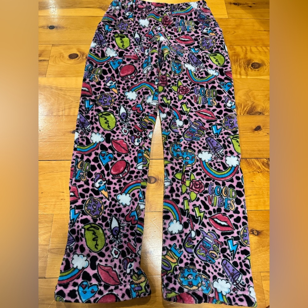 Candy Pink Fleece Pajama Pants